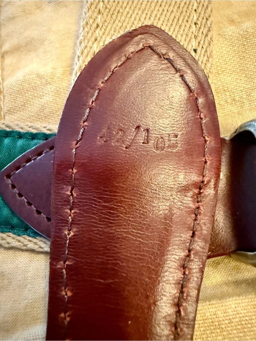 YRI 122nd U.S. Open at The Country Club Golf Belt Horween Chromexcel Leather